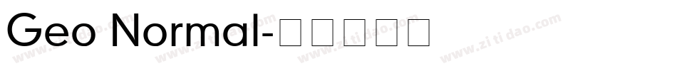 Geo Normal字体转换